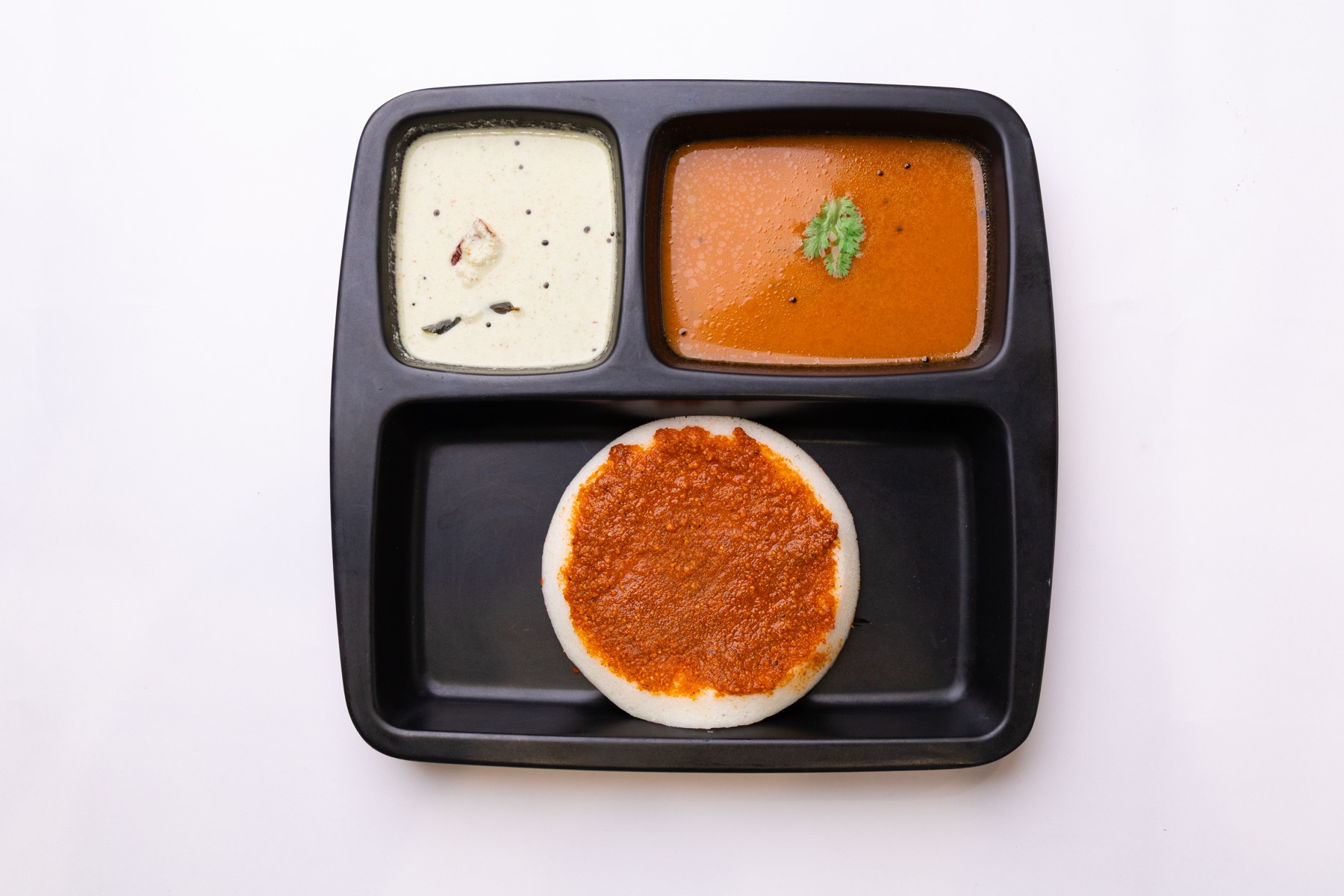 A wholesome idli meal tray